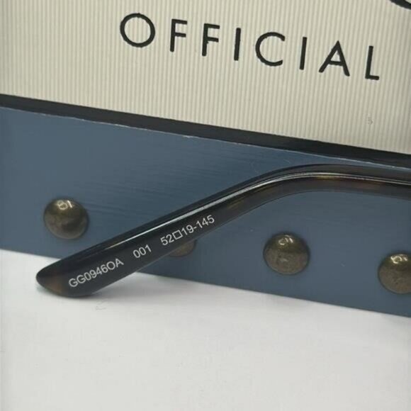 Gucci GG0946OA Square Metal Eyeglasses – Full Rim Frame for Men - Picture 3 of 11